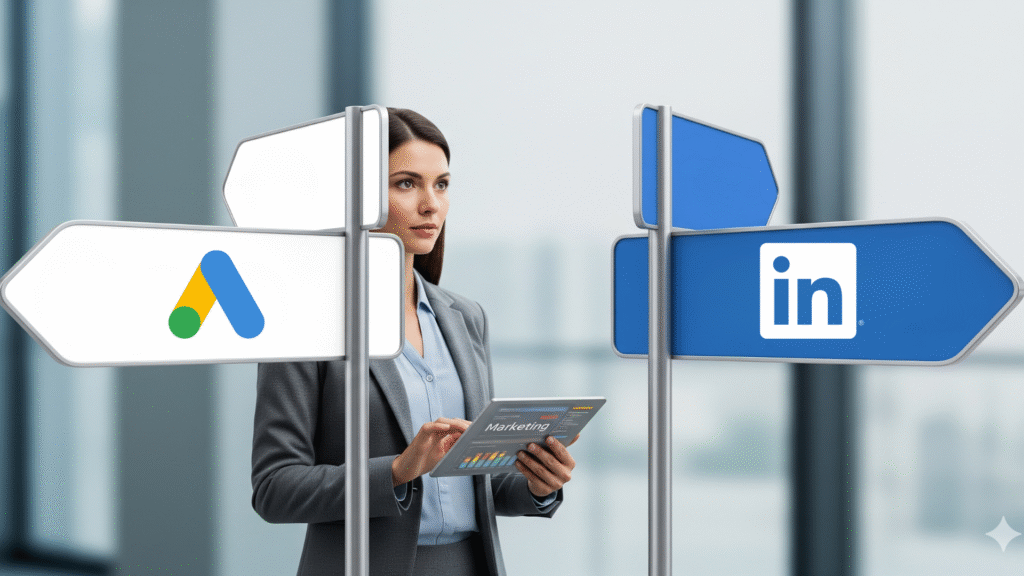 Lead Manager Agency LinkedIn Ads or Google Ads? A framework for smarter B2B decisions