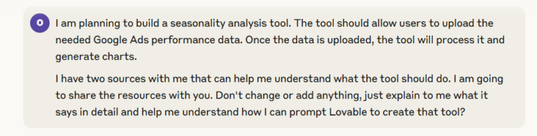 Lead Manager Agency How to vibe code for PPC: Building a seasonality analysis tool