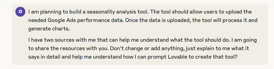 Lead Manager Agency How to vibe code for PPC: Building a seasonality analysis tool