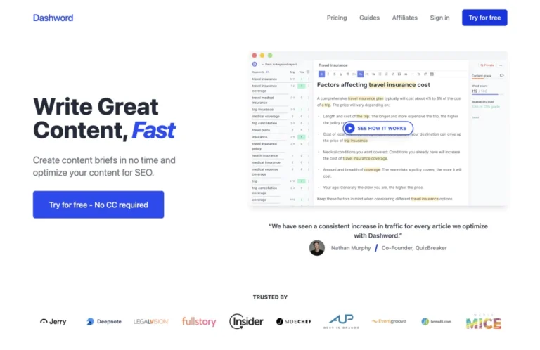Lead Manager Agency Dashword Content Optimization Tool Review 2025: Is It Worth the Investment?
