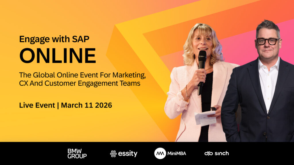 Lead Manager Agency See how leaders bridge the engagement divide by attending ‘Engage with SAP Online’ by SAP Engagement Cloud